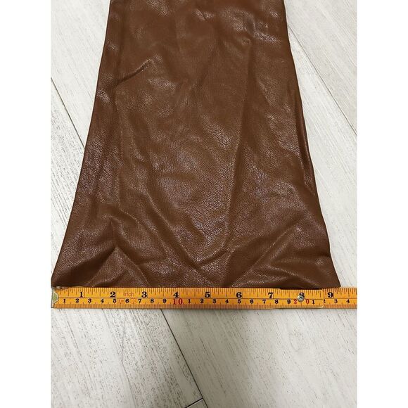 Commando Faux Leather Flared Legging‎ Cocoa Brown Perfect Control Sz XS - Picture 8 of 10